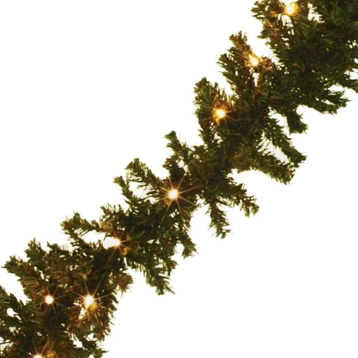 ChristmasGoodz Guirlande Met Verlichting - Guirlande - Kerstguirlande - Kertversiering - Kerst - 2.7 Meter - 35 Lampjes - Netstroom Best