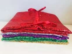 Gustiana Kerstboomstandaarden^® Kerstboomrok - Kerstboomkleed - Kerstcadeau - Met Rode Pailletten O100 Cm