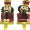 Trendybywave Haak Kerstsok Set Van 2 Notenkraker 12 Cm Rood Goudkleurig Kunststof Kerstdecoratie Store