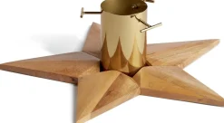 Habitat Kerstboomstandaarden^ 52Cm Houten Kerstboomstandaard - Bruin Kerstboomvoet Binnen En Buiten.