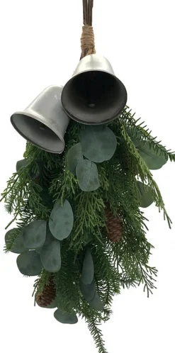 House of Nature Hanger Dennentak Met Eucalyptus Met Metalen Bellen 60Cm Fashion