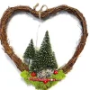 Dutch Flower Lady Harten Krans Met Verlichting! [Winter - Kerst - Deurkrans - Hygge - Naturel - Chic - Luxury - Scandinavisch - Slow Living] New