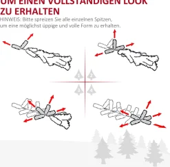 Homcom Kunstkerstbomen^ Kerstboom 390 Takpunten Dennenboom Met Kunststof Standaard 830-182