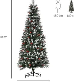 Homcom Kunstkerstbomen^ Kunstkerstboom Met Boomversieringen 830-363V01