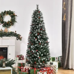 Homcom Kunstkerstbomen^ Kunstkerstboom Met Boomversieringen 830-363V01