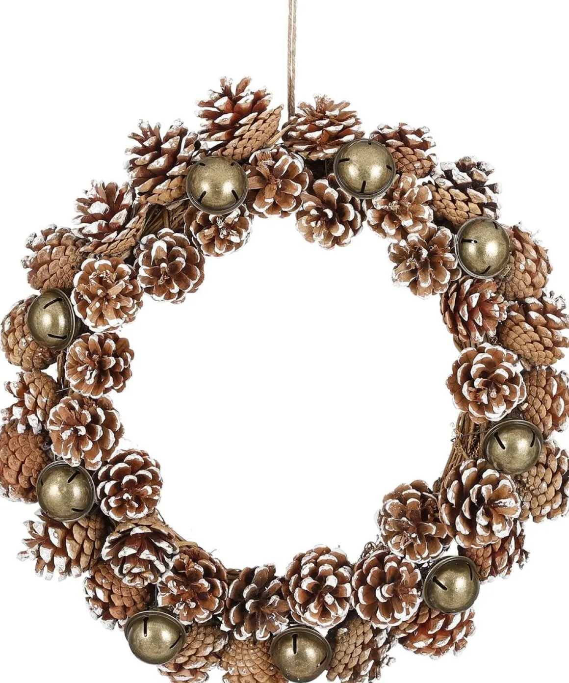 House of Seasons House Of Season Kerstkrans Dennenappel - H12 X O38 Cm - White Wash Online
