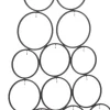 House of Seasons Decoratieve Kerstbomen^ Decoratie Boom Voor 16 Ornamenten - L53 X B15 X H117,5 Cm - Zwart