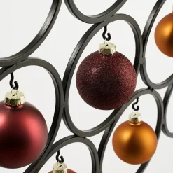House of Seasons Decoratieve Kerstbomen^ Decoratie Boom Voor 16 Ornamenten - L53 X B15 X H117,5 Cm - Zwart