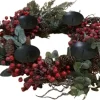 House of Seasons Dewberry Kerstkrans Advent Rood D50Cm Sale