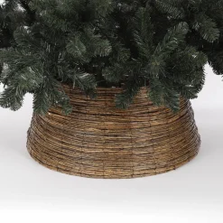 House of Seasons Kerstboomstandaarden^ Kerstboommand - H28 X O65 Cm - Wilgentakken - Bruin