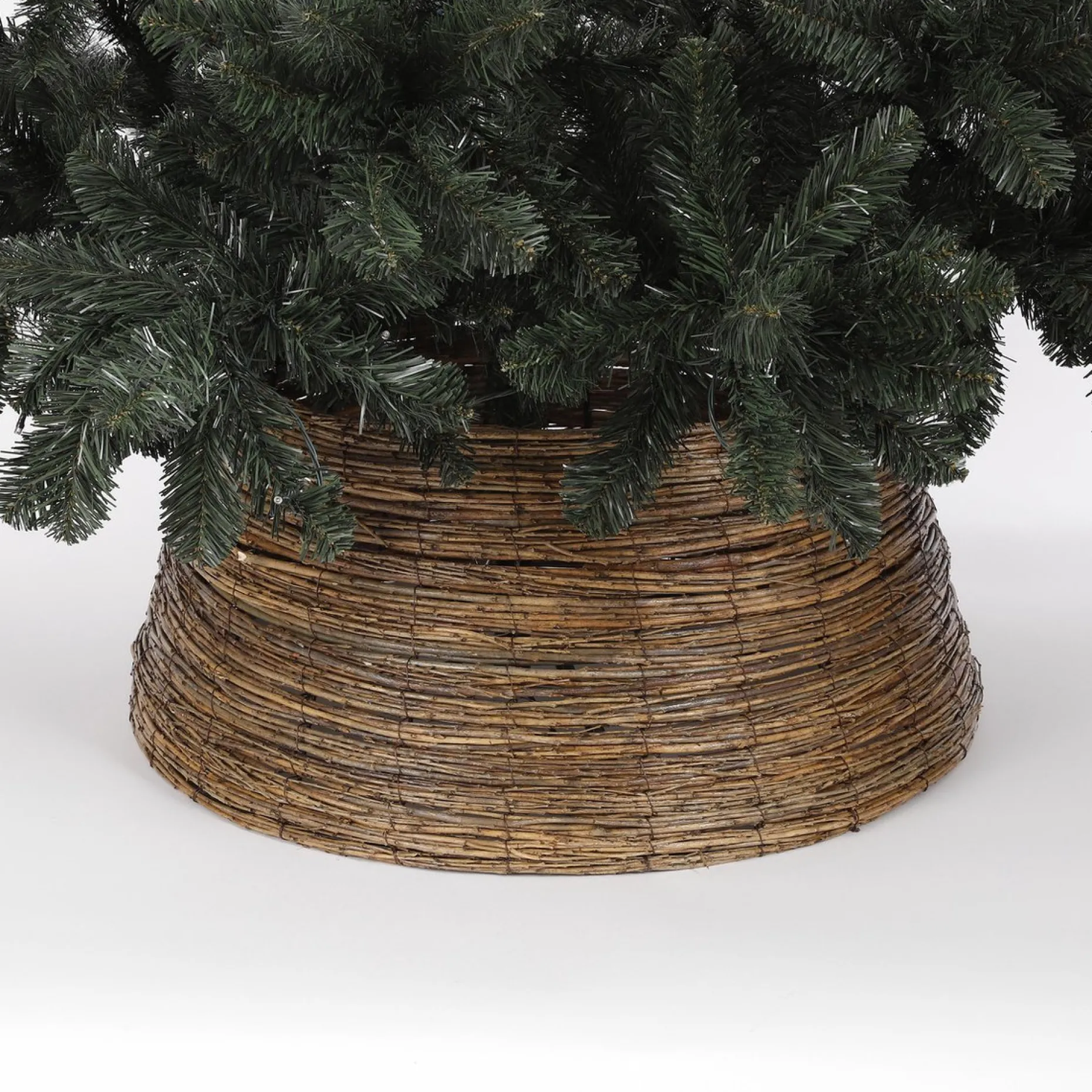 House of Seasons Kerstboomstandaarden^ Kerstboommand - H28 X O65 Cm - Wilgentakken - Bruin