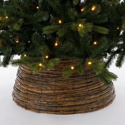 House of Seasons Kerstboomstandaarden^ Kerstboommand - H26 X O55 Cm - Wilgentakken - Bruin