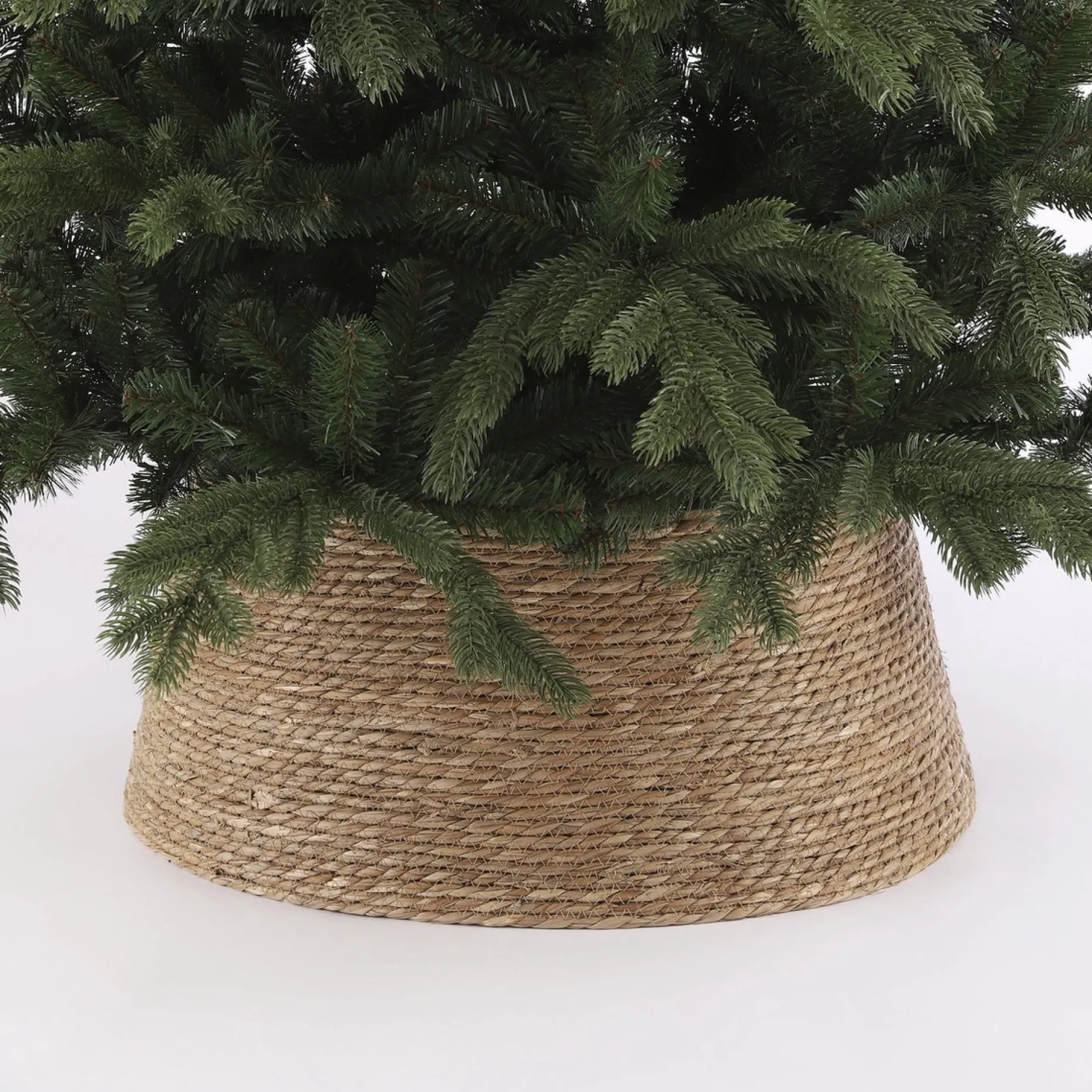House of Seasons Kerstboomstandaarden^ Kerstboomrok - H26 X O58 Cm - Zeegras - Naturel Bruin