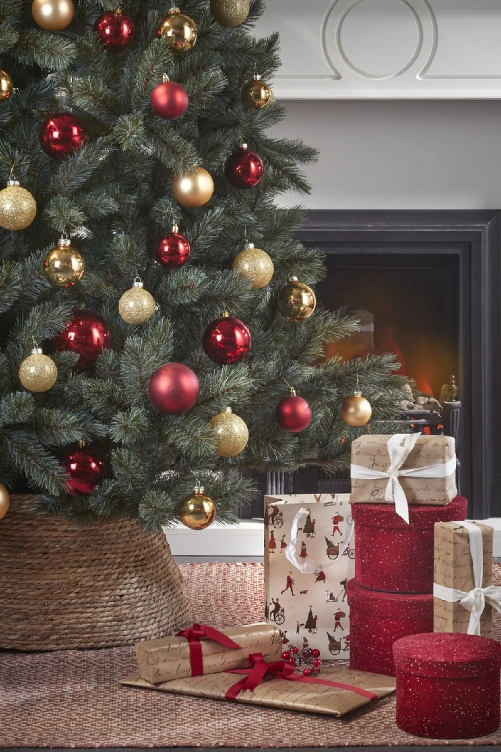 House of Seasons Kerstboomstandaarden^ Kerstboomrok - H26 X O58 Cm - Zeegras - Naturel Bruin