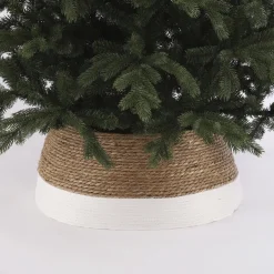 House of Seasons Kerstboomstandaarden^ Kerstboomrok - H26 X O58 Cm - Zeegras Off White