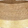 House of Seasons Kerstboomstandaarden^ Kerstboomrok - H26 X O50 Cm - Zeegras Goud