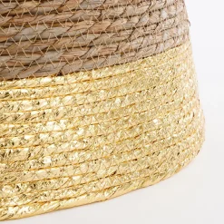 House of Seasons Kerstboomstandaarden^ Kerstboomrok - H26 X O50 Cm - Zeegras Goud