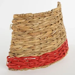 House of Seasons Kerstboomstandaarden^ Kerstboomrok Opvouwbaar - H26 X O51 Cm - Zeegras - Rood