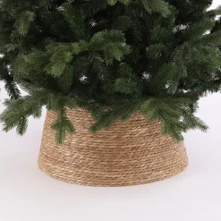 House of Seasons Kerstboomstandaarden^ Kerstboomrok - H26 X O50 Cm - Zeegras - Naturel Bruin