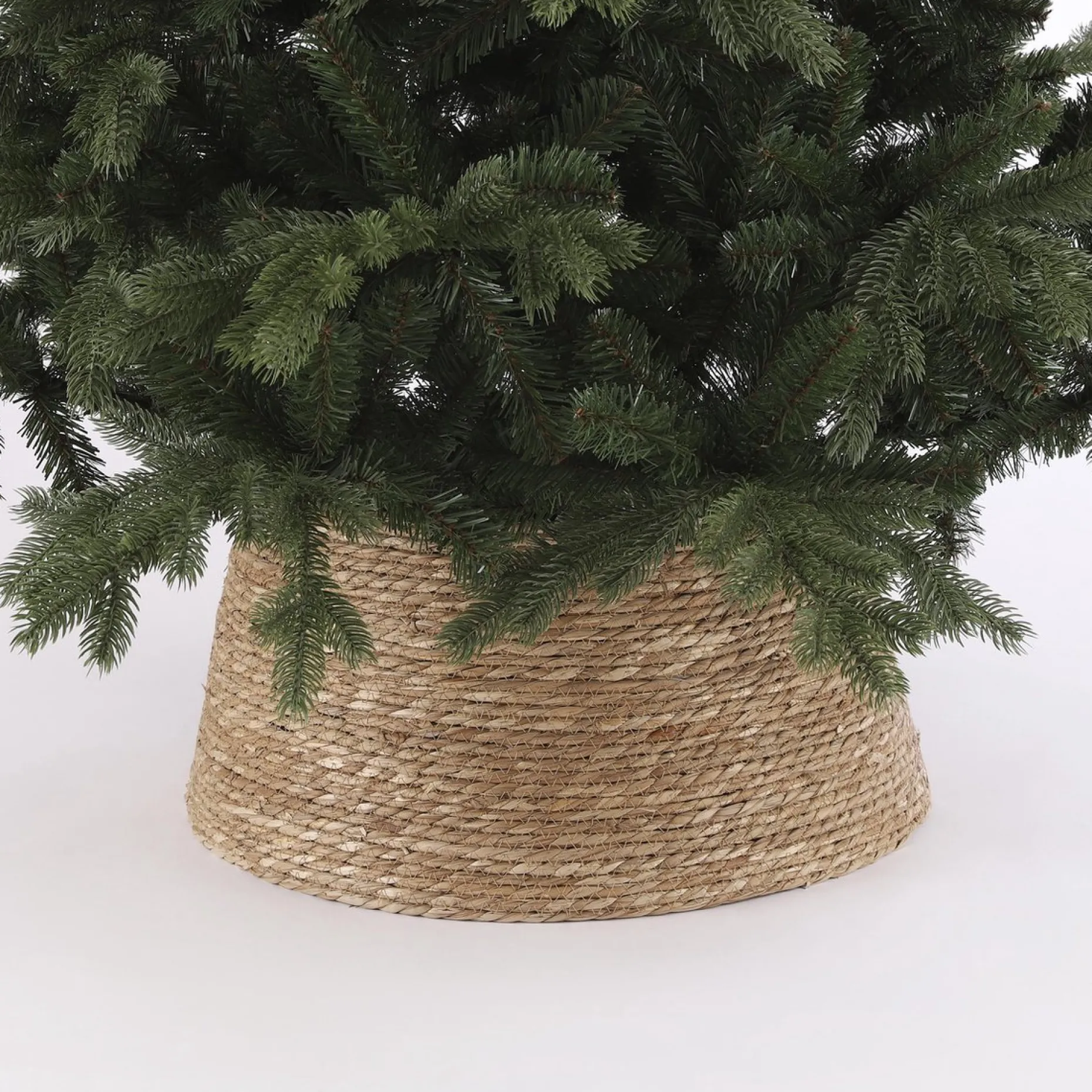 House of Seasons Kerstboomstandaarden^ Kerstboomrok - H26 X O50 Cm - Zeegras - Naturel Bruin