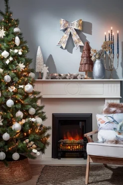 House of Seasons Kerstboomstandaarden^ Kerstboomrok - H26 X O50 Cm - Zeegras - Naturel Bruin