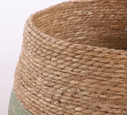 House of Seasons Kerstboomstandaarden^ Kerstboomrok - H26 X O50 Cm - Zeegras Groen