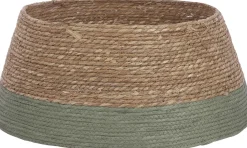 House of Seasons Kerstboomstandaarden^ Kerstboomrok - H26 X O50 Cm - Zeegras Groen