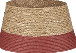 House of Seasons Kerstboomstandaarden^ Kerstboomrok - H26 X O50 Cm - Zeegras Donkerrood