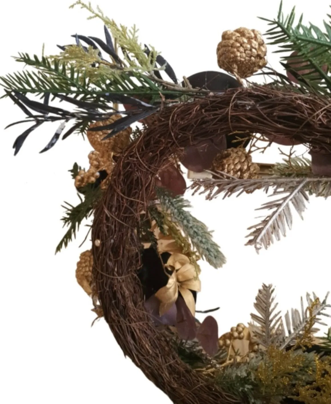 House of Seasons Kerst Krans Advent Met Kaarsenhouders Goud, D55Cm Cheap