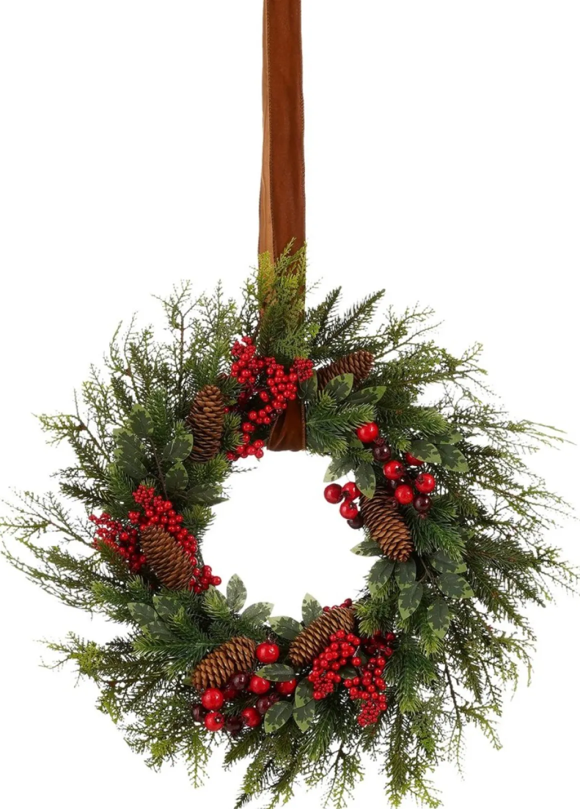 House of Seasons Kerstkrans - O50 Cm - Rood Best Sale