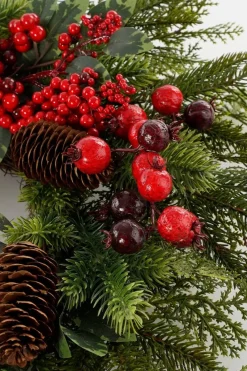 House of Seasons Kerstkrans - O50 Cm - Rood Best Sale