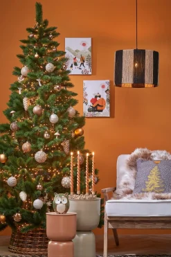 House of Seasons Kerstboomstandaarden^ Lorens Kerstboommand - H21 X O50 Cm - Wilgentakken
