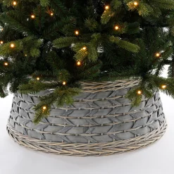 House of Seasons Kerstboomstandaarden^ Lorens Kerstboommand - H28 X O65 Cm - Wilgentakken