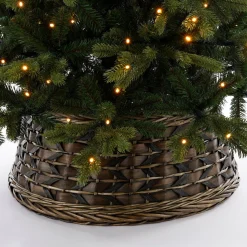 House of Seasons Kerstboomstandaarden^ Lorens Kerstboommand - H21 X O50 Cm - Wilgentakken