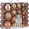 House of Seasons Plastic Kerstballen Set - 46 Stuks - O4/6/8 Cm Lichtroze Hot