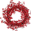 House of Seasons Stirling Kerstkrans Bessen - O50 Cm - Foam - Rood Clearance