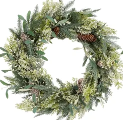 House of Seasons Vamor Kerstkrans - O50 Cm - Groen Clearance