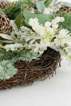 House of Seasons Vamor Kerstkrans - O50 Cm - Groen Clearance