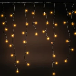 Emos Lichtgordijnen^Ijspegel Verlichting Buiten - 10 Meter 600 Led - Warm Wit - Lichtsnoer - Ip44 Stekker - Kerstverlichting Led - Geschikt Voor Binnen En Buiten - Kerstverlichting Buiten