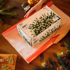 Emos Lichtgordijnen^Ijspegel Verlichting Buiten - 10 Meter 600 Led - Warm Wit - Lichtsnoer - Ip44 Stekker - Kerstverlichting Led - Geschikt Voor Binnen En Buiten - Kerstverlichting Buiten