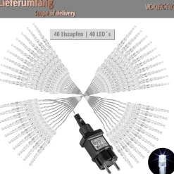 Trend24 Lichtgordijnen^Ijspegel Verlichting Buiten - Kerstverlichting - Kerstverlichting Ijspegel Buiten - Kerstverlichting Binnen - 5.5 M