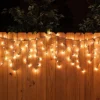 Dailyiled Lichtgordijnen^Ijspegelverlichting - Warm Wit Lichtgordijn - 300 Led - 6 Meter - Binnen En Buiten - Koppelbaar