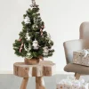 Everlands Kunstkerstbomen^Imperial Kant En Klare Kerstboom Inclusief Versiering - 60Cm Hoog - 10 Ornamenten - Groen Zilver