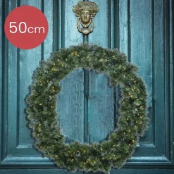 Decoris Imperial Kerstkrans Met Verlichting 50Cm Clearance