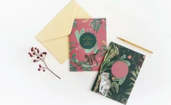 A-Journal Kerstkaarten^&Ink Kerstkaarten Set - 10 Stuks - Luxe Dubbele Kerstkaarten Met Enveloppen