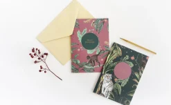 A-Journal Kerstkaarten^&Ink Kerstkaarten Set - 10 Stuks - Luxe Dubbele Kerstkaarten Met Enveloppen