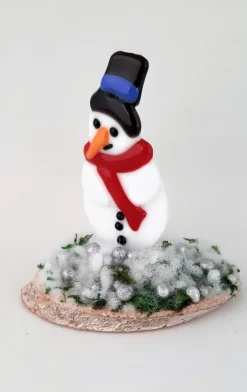 Jewels Delight Sneeuwmannetje Frosty Kerstmis Decoratie Glas Fusing Versieringen Online