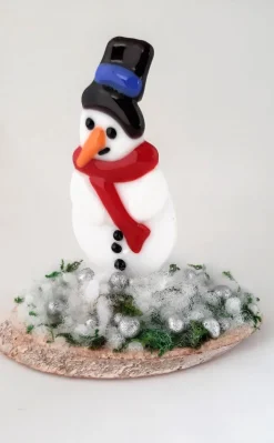 Jewels Delight Sneeuwmannetje Frosty Kerstmis Decoratie Glas Fusing Versieringen Online