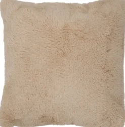 J-Line Cutie Sierkussen – Kussen Woonaccessoires – Polyester – 45X45 Cm – Beige Clearance