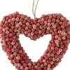 J-Line Hanger Krans Hart Bessen Plastiek Rood Cheap
